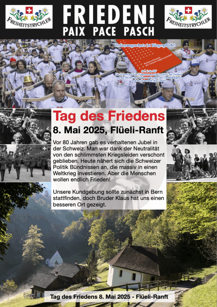 Tag des Friedens 8. Mai 2025 - Bruder Klaus lädt Dich ein!