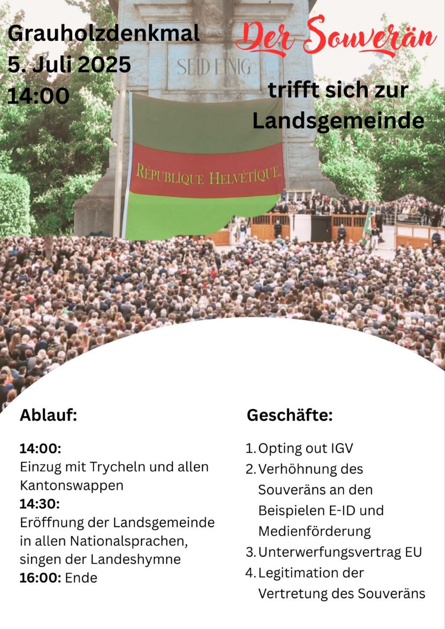 Tagsatzung am 5.7.25 beim Grauholzdenkmal