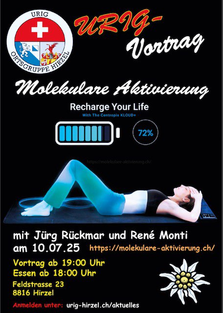 Urig Hirzel – Vortrag – Molekulare Aktivierung – Do 10.07.2025