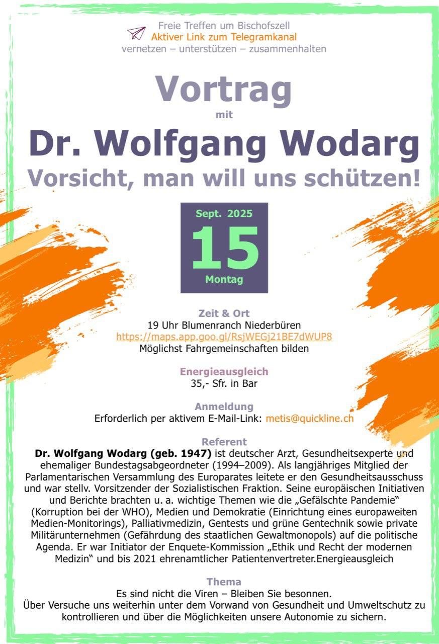 W. Wodarg – Vorsicht, man will uns schützen