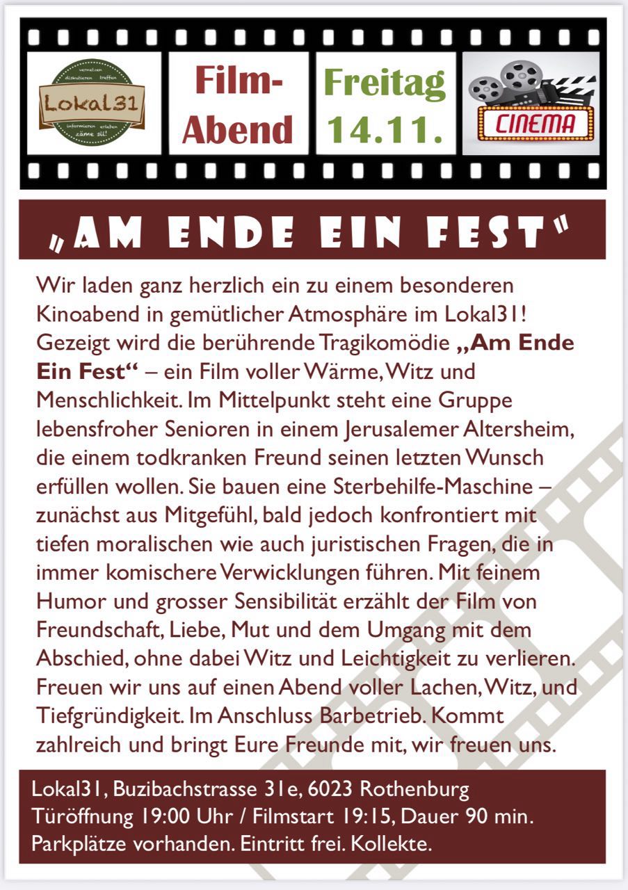 Film-Abend „AM ENDE EIN FEST“