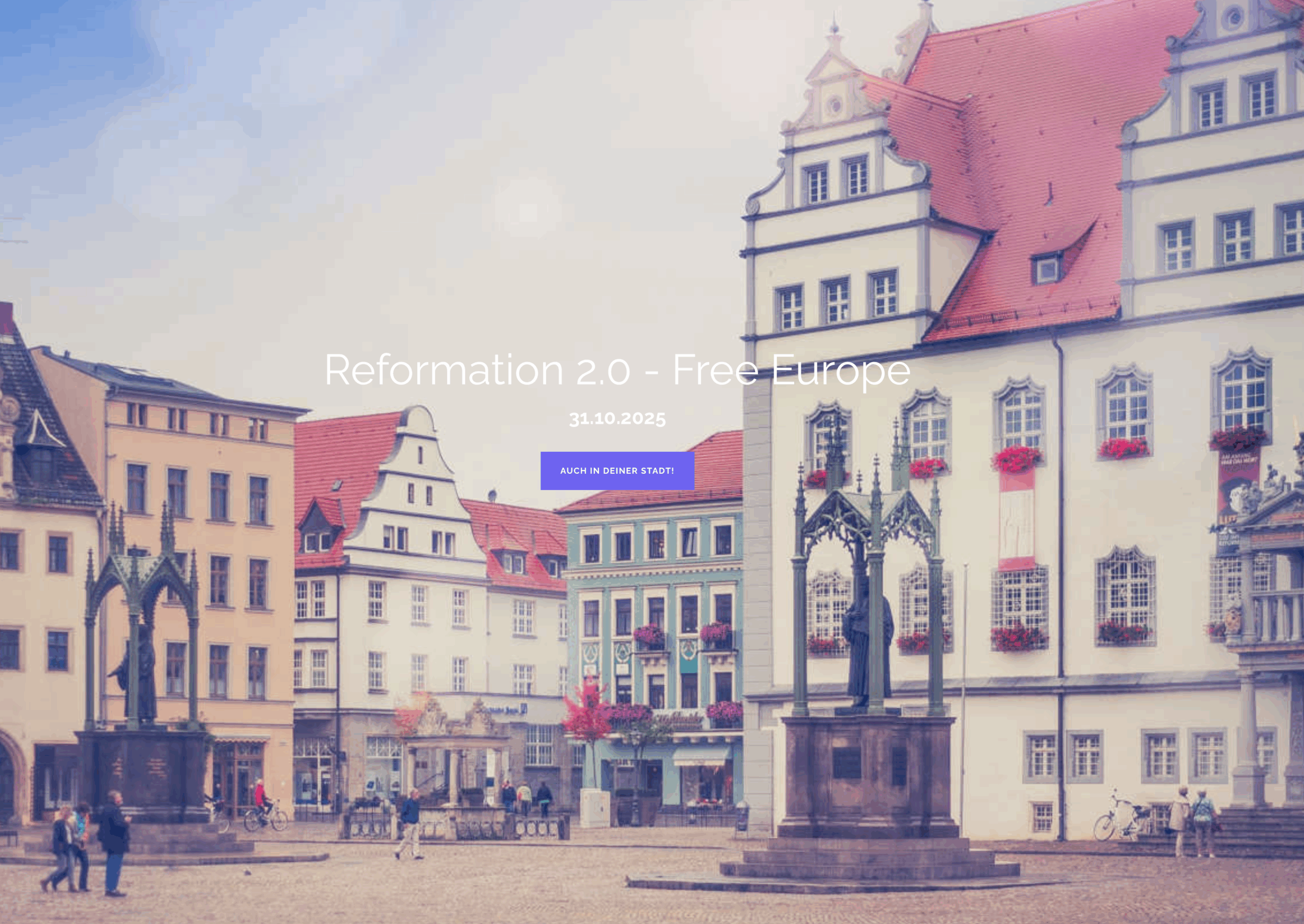 31.10.2025 REFORMATIONSTAG – auch in DEINER Stadt – Denk die 95 Thesen NEU !