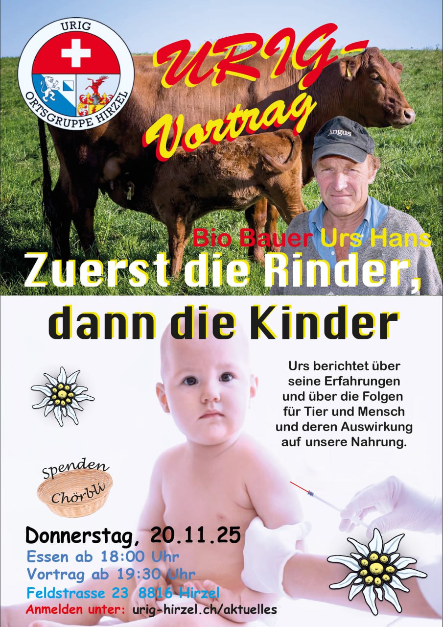 Urig-Vortrag Zuerst die Rinder, dann die Kinder