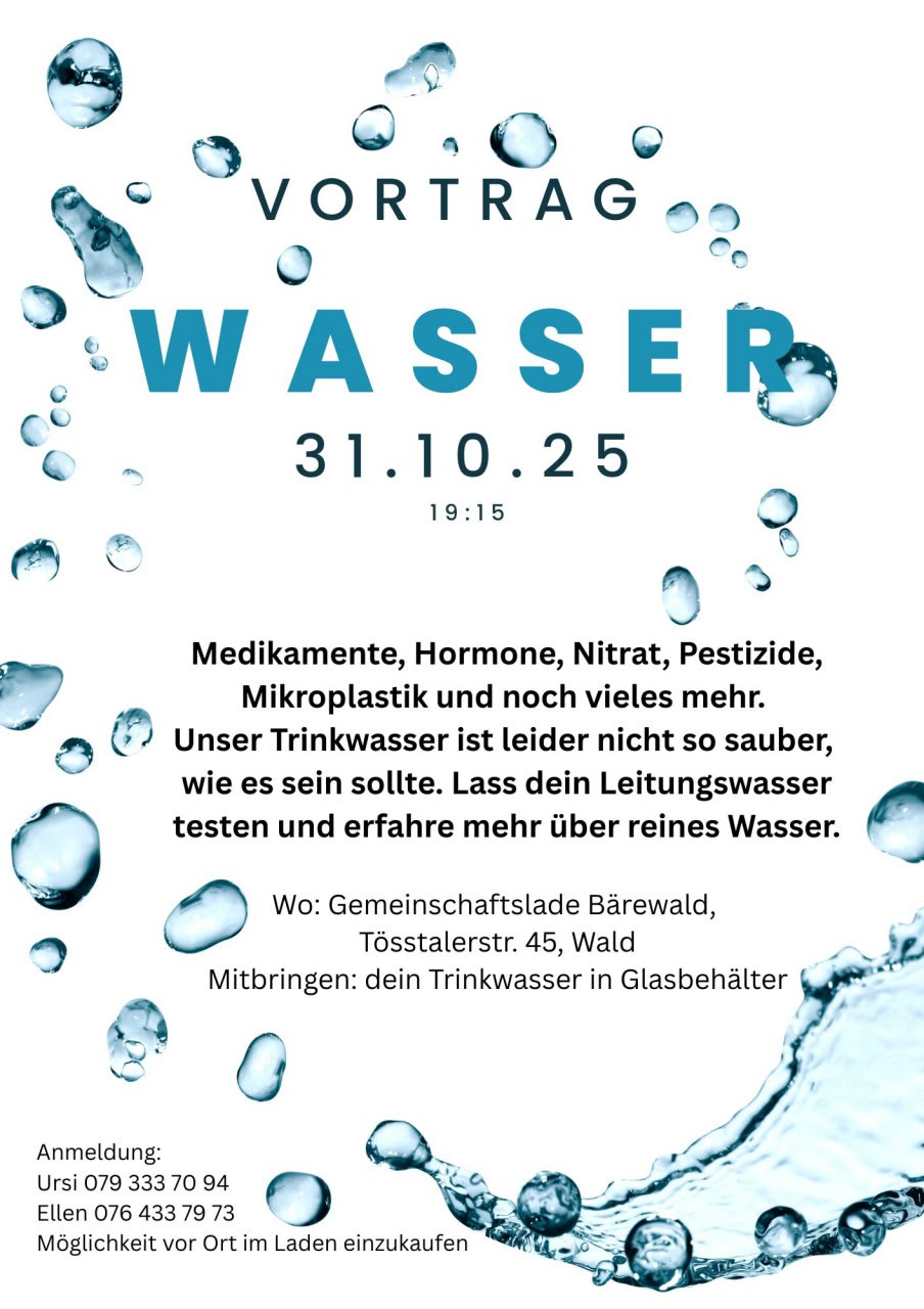 Wasser Vortrag