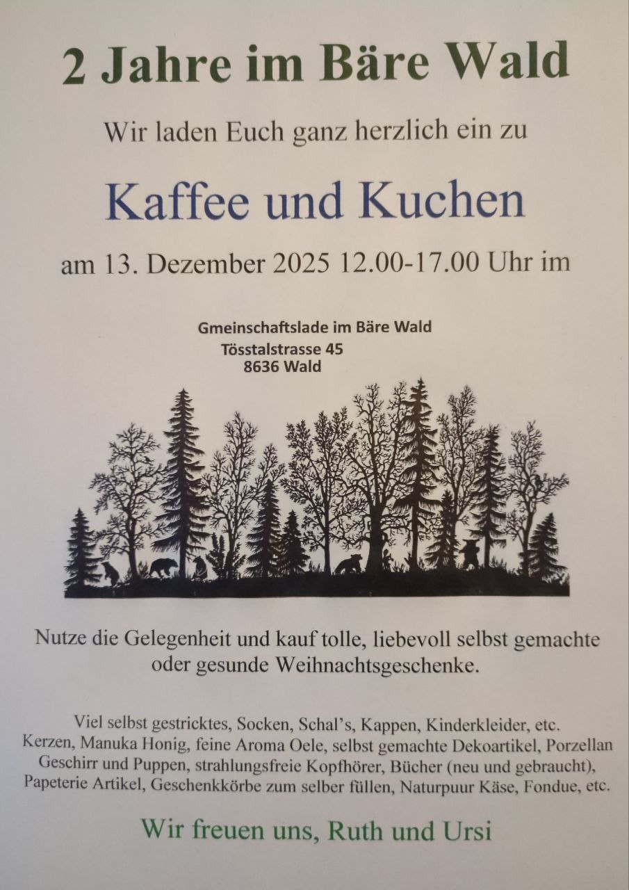 2 Jahre im  Bäre Wald