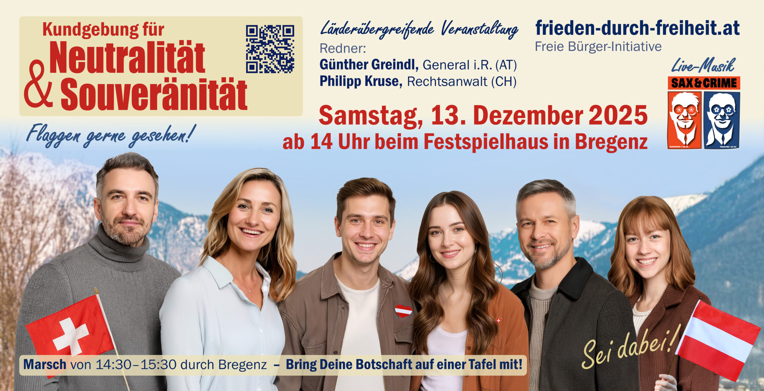 Kundgebung „Neutralität  & Souveränität“
