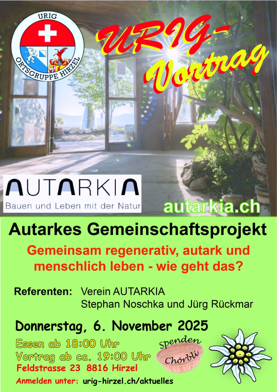 Urig-Vortrag – Autarkia – Bauen & Leben mit der Natur